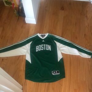 Long Sleeve Boston Celtics Adidas Warmup